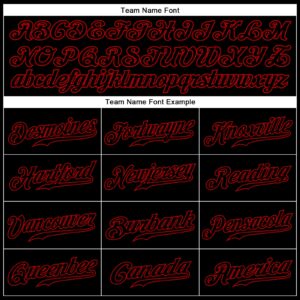 Custom Black Black-Red Authentic Sleeveless Baseball Jersey