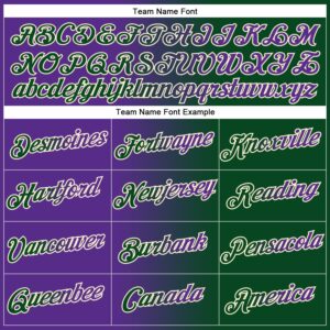 Custom Stitched Green Purple-Cream Gradient Fashion Sports Pullover Sweatshirt Hoodie