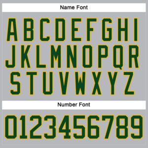 Custom Gray Green-Gold Hockey Lace Neck Jersey