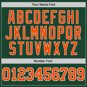 Custom Green Orange-White Authentic Baseball Jersey