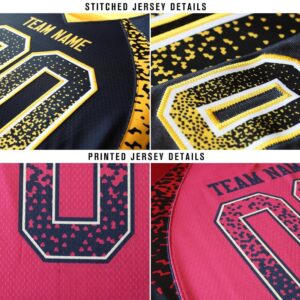 Custom Navy Powder Blue-Gold Mesh Drift Fashion Football Jersey